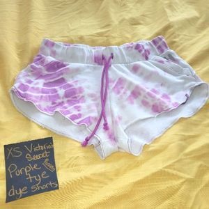 Victoria's secret purple tye dye shorts